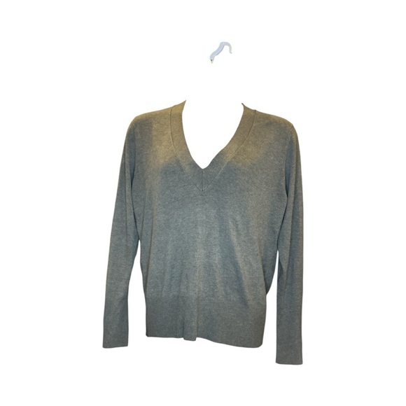 Grace Elements Women's Gray V-Neck Sweater size XL Super Soft - Picture 6 of 7